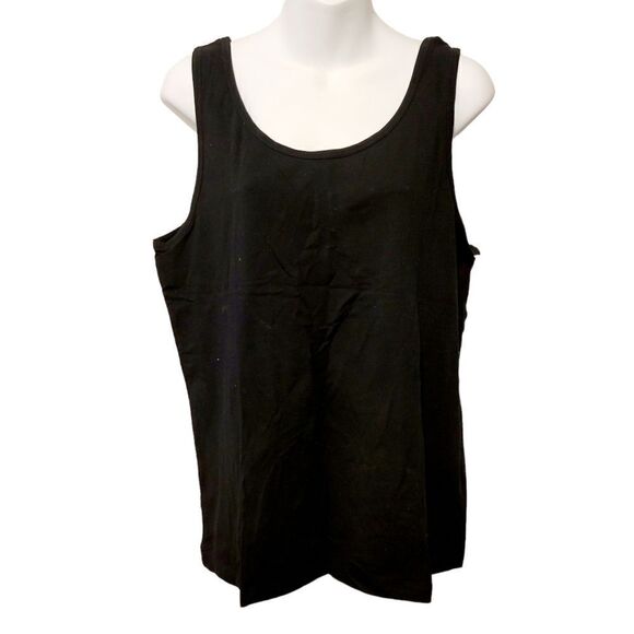 2/$20 Joe Fresh Plain Black Tank Top Size: XXL - Picture 1 of 5